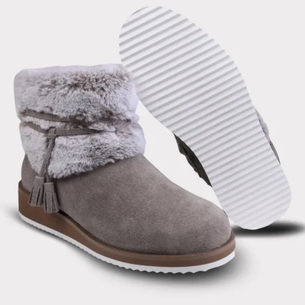 MYKOS   BAILEY WOMEN'S SMOKE  Zip-Up WEDGE ( 1.5)  BOOT       mw 2530